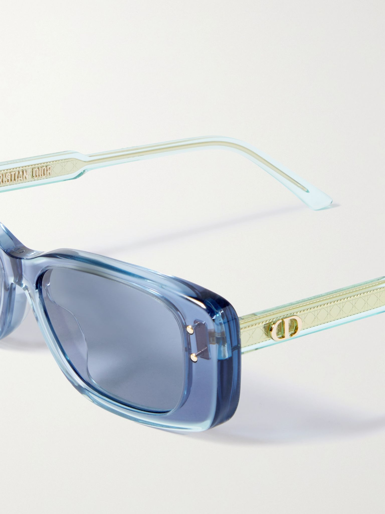 DiorHighlight S21 rectangle-frame acetate sunglasses Blue - 4