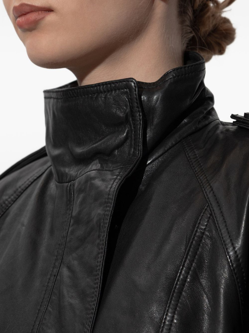 high-neck leather jacket 5