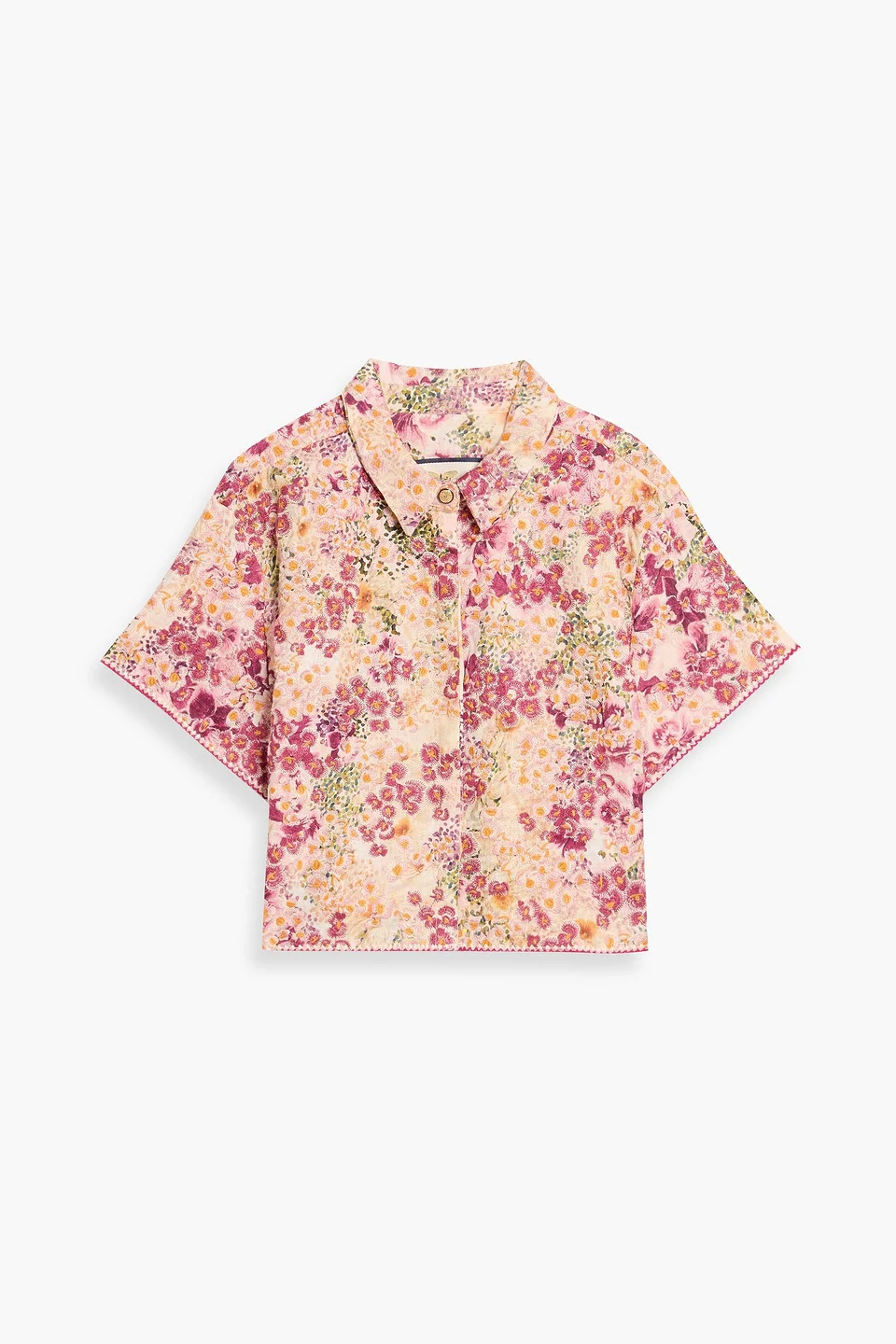 Virtuoso Florecer embroidered linen shirt - 1