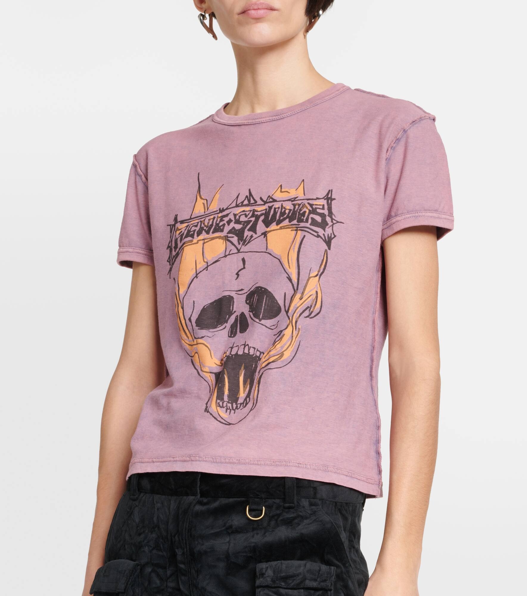 Printed cotton jersey T-shirt - 5
