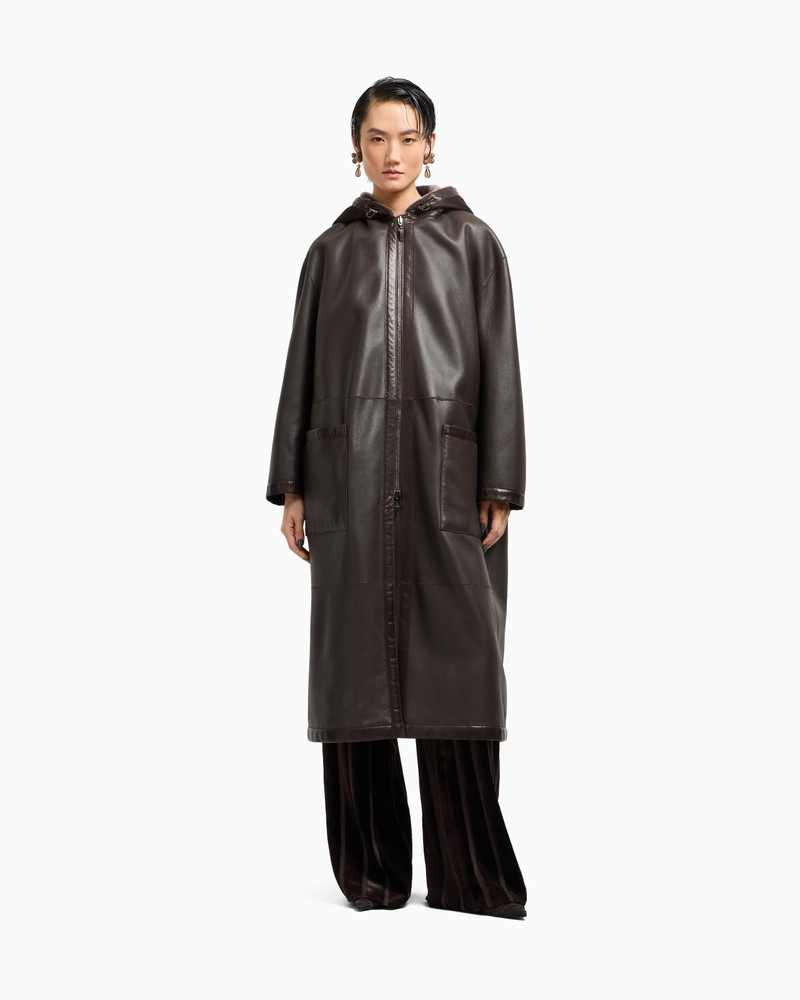LONG LAMBSKIN SHEARLING COAT 7