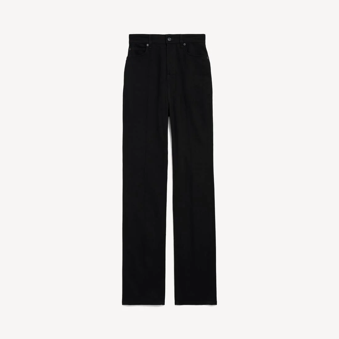 Women's High Waist Slim Jeans in Black - 1