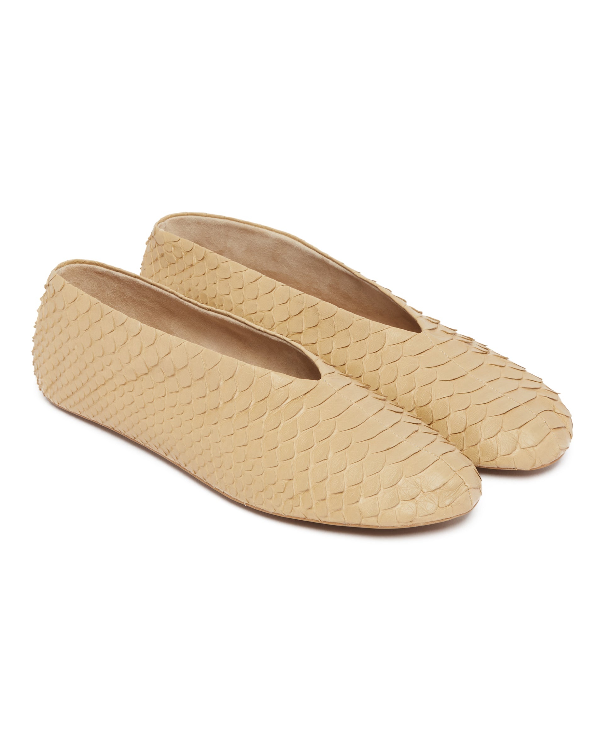 Beige Stella Ballet Flats - 3