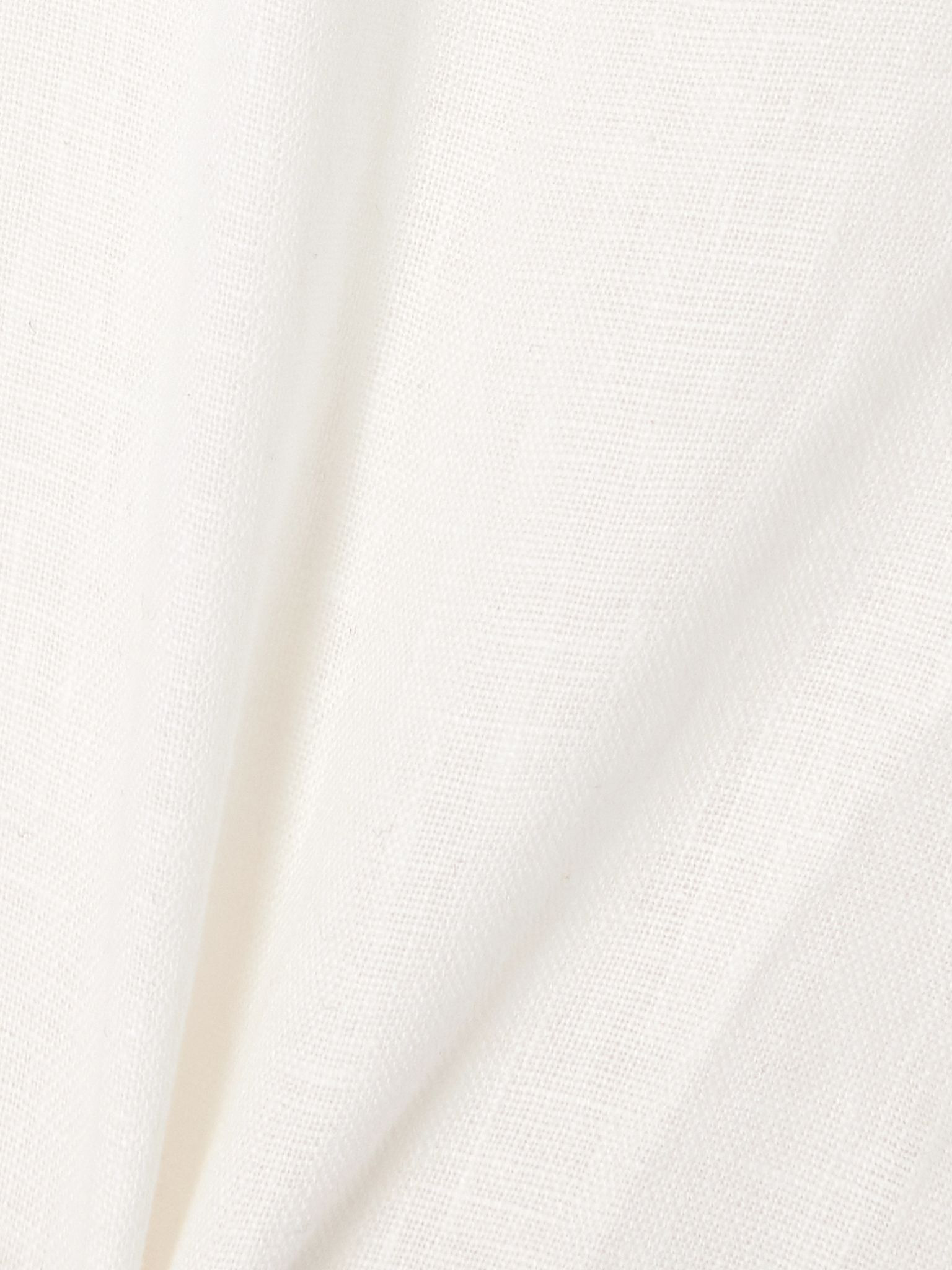 Capri cropped linen slim-fit pants Ivory - 4