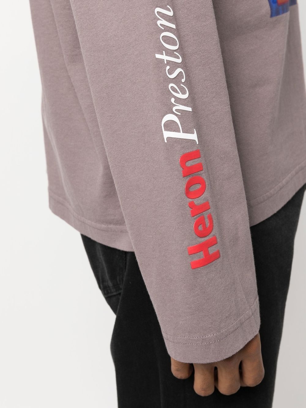 logo print long-sleeve top - 5