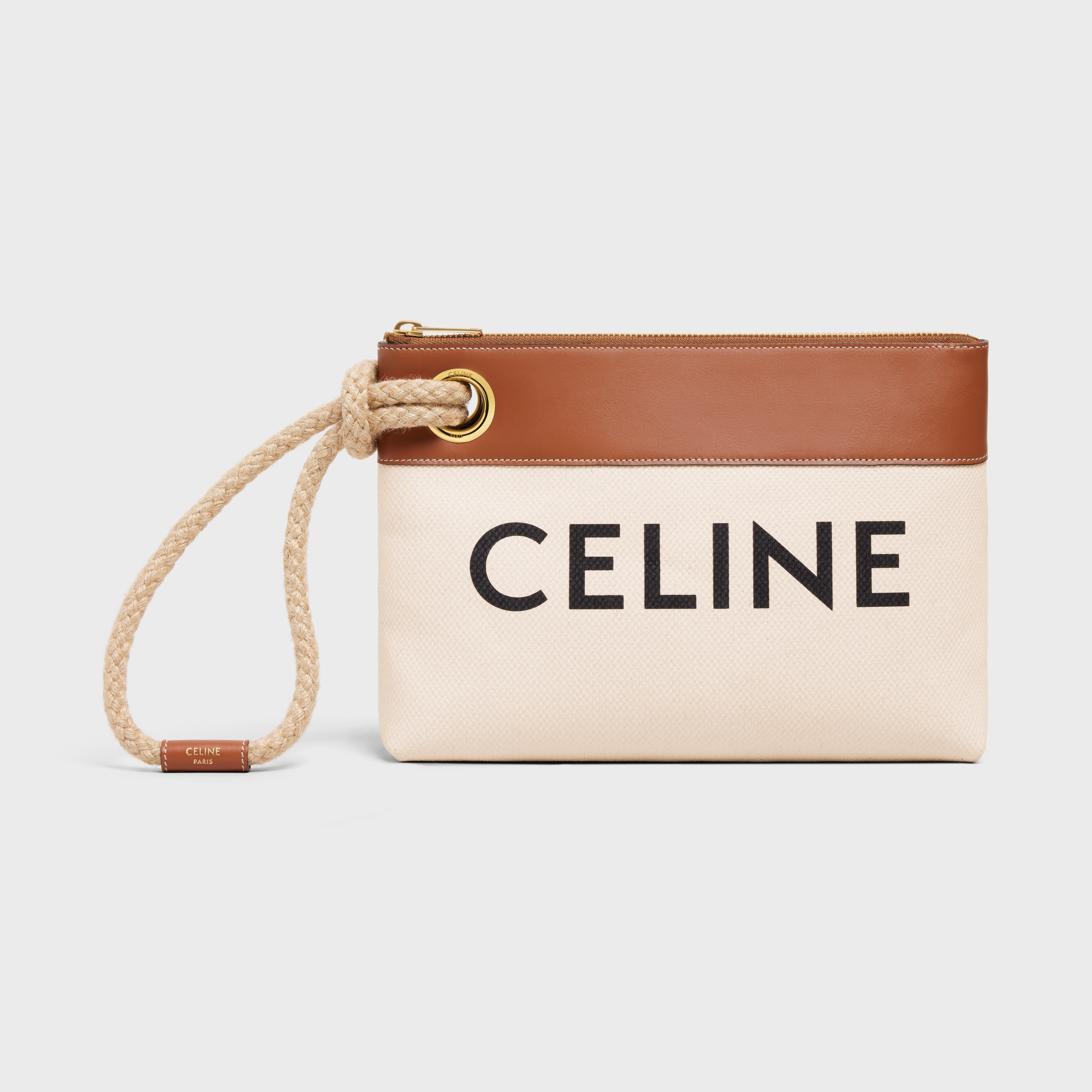Pouch Marin in Textile with Celine Print and Calfskin - 1