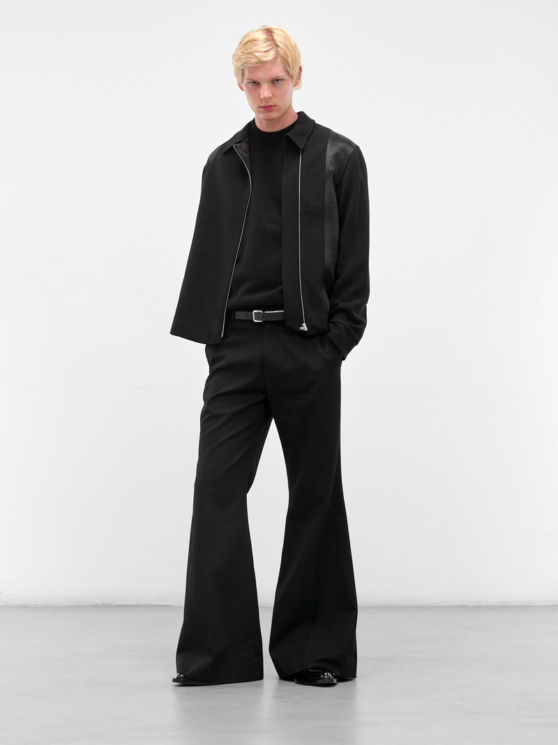 Jil Sander Black Double-Breasted Zip Jacket outlook