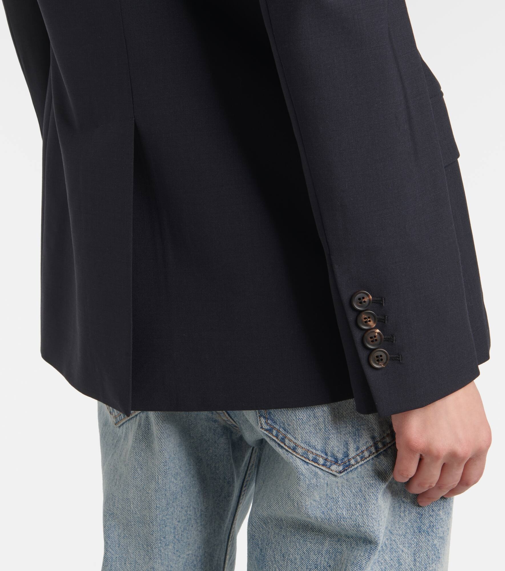 Wool-blend blazer - 6