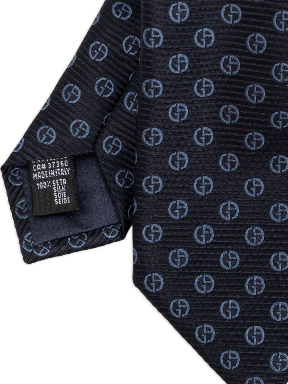 monogram-jacquard silk tie - 3