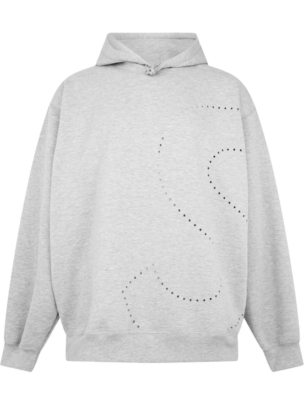 laser cut 'S' logo hoodie - 1