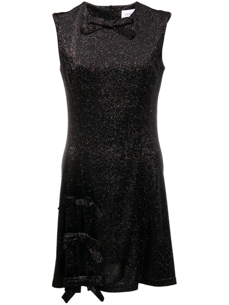 bow-detail A-line minidress 1