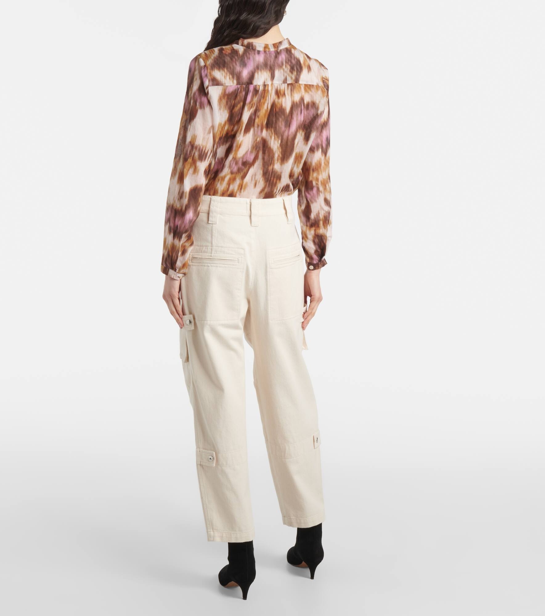Jannick low-rise cotton cargo pants - 3