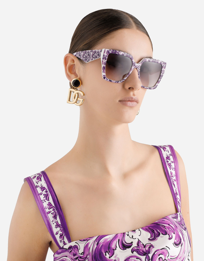 Dolce & Gabbana Maiolica viola sunglasses outlook