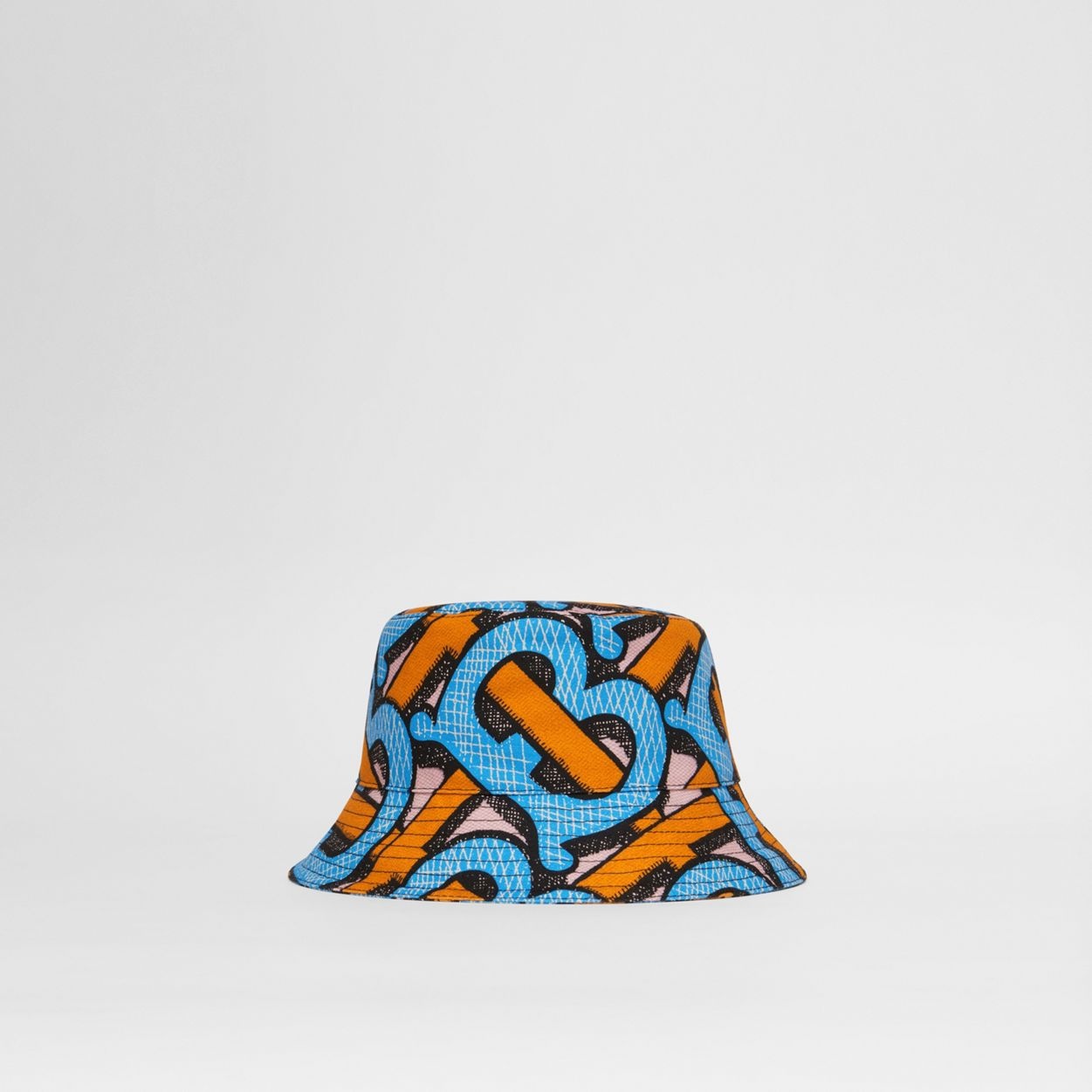 Monogram Print Cotton Canvas Bucket Hat - 1