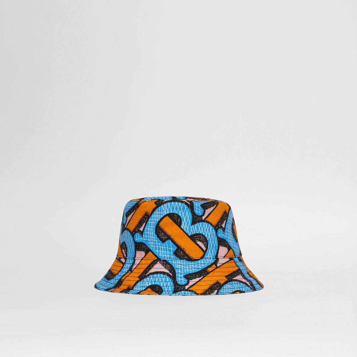 Monogram Print Cotton Canvas Bucket Hat - 1