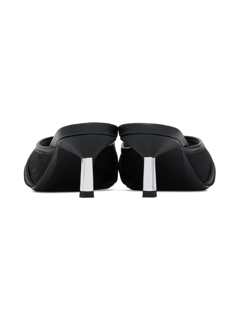 Black Sasha Slip On Heeled Sandals 2