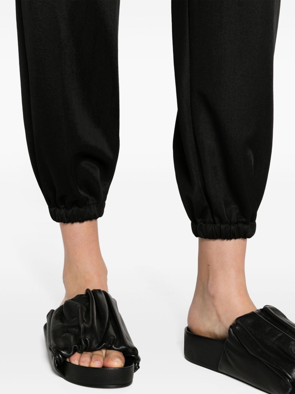 high-waist tapered trousers - 5