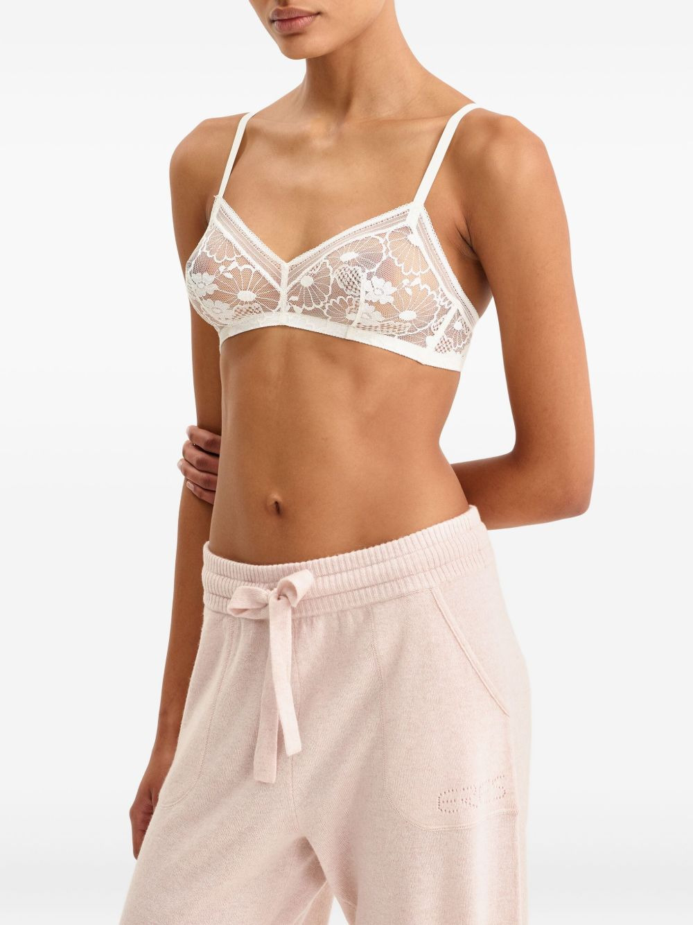 drawstring-waistband pants - 4