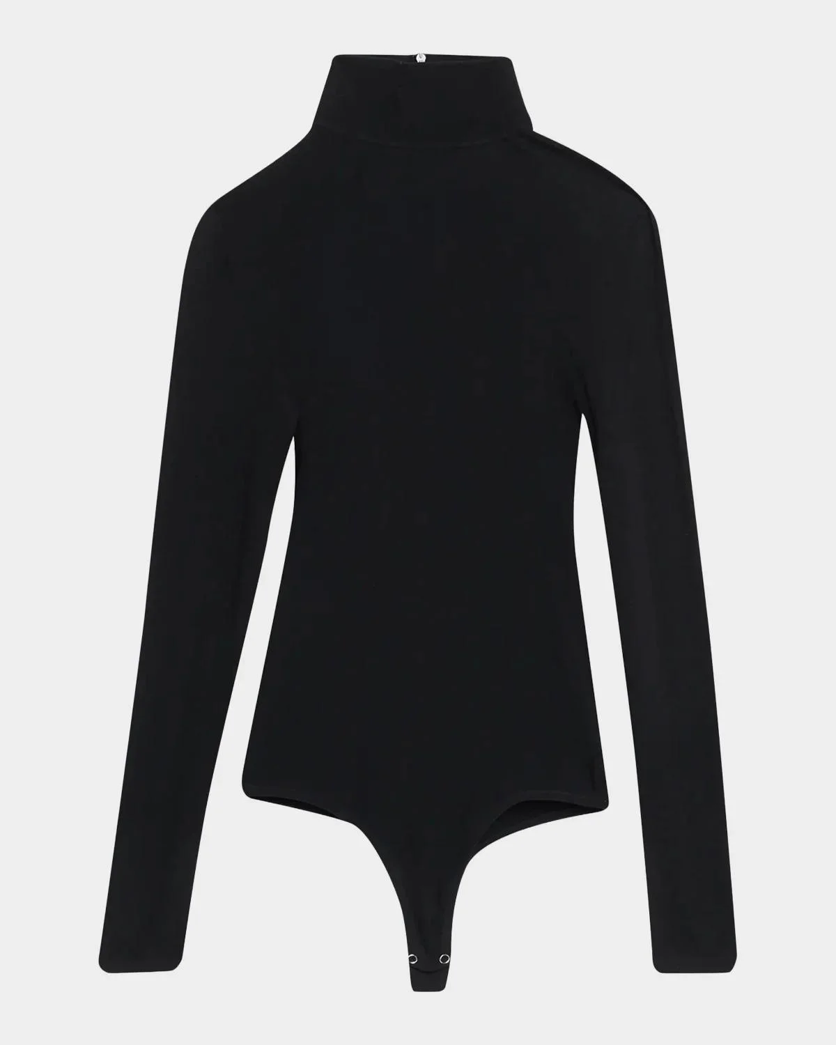 Turtleneck Stretch Viscose Bodysuit - 1