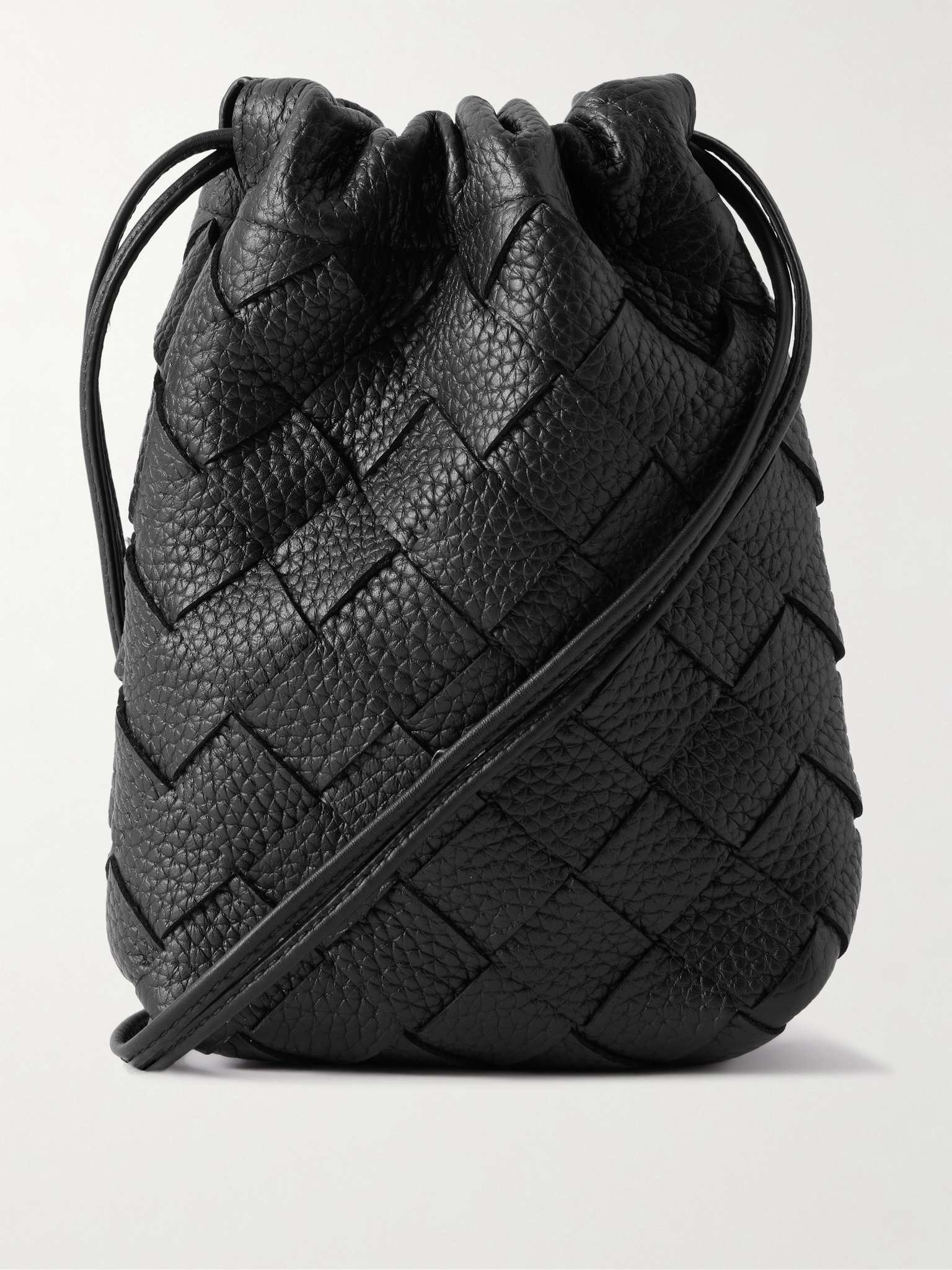 Intrecciato Full-Grain Leather Pouch - 1