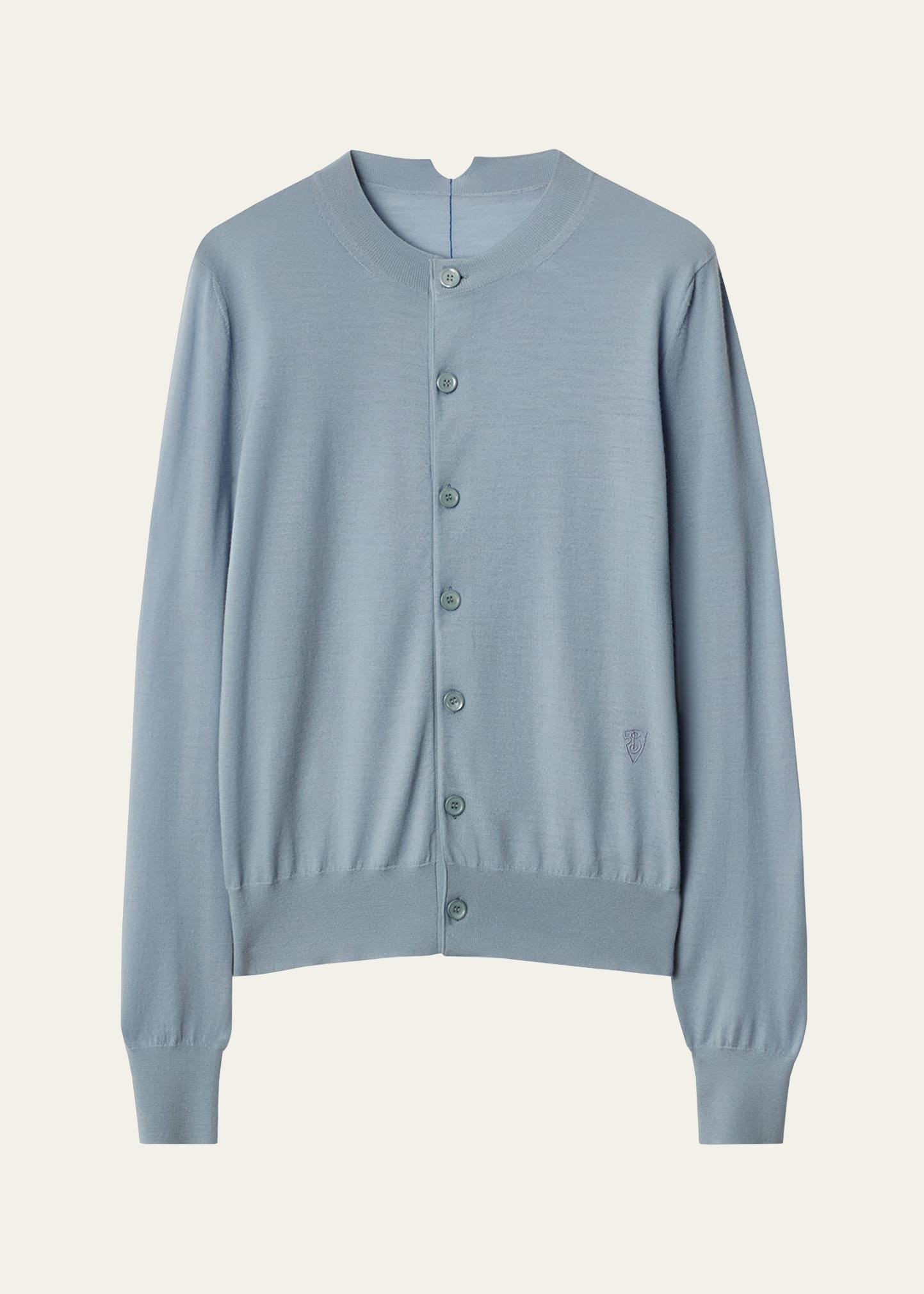 Long Sleeve Wool Cardigan - 1