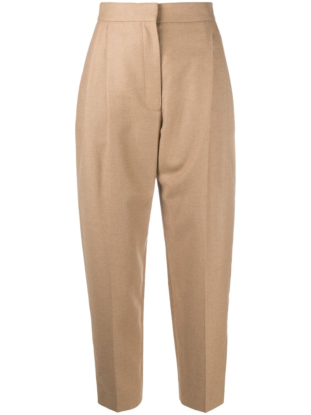 high-waisted tapered trousers - 1