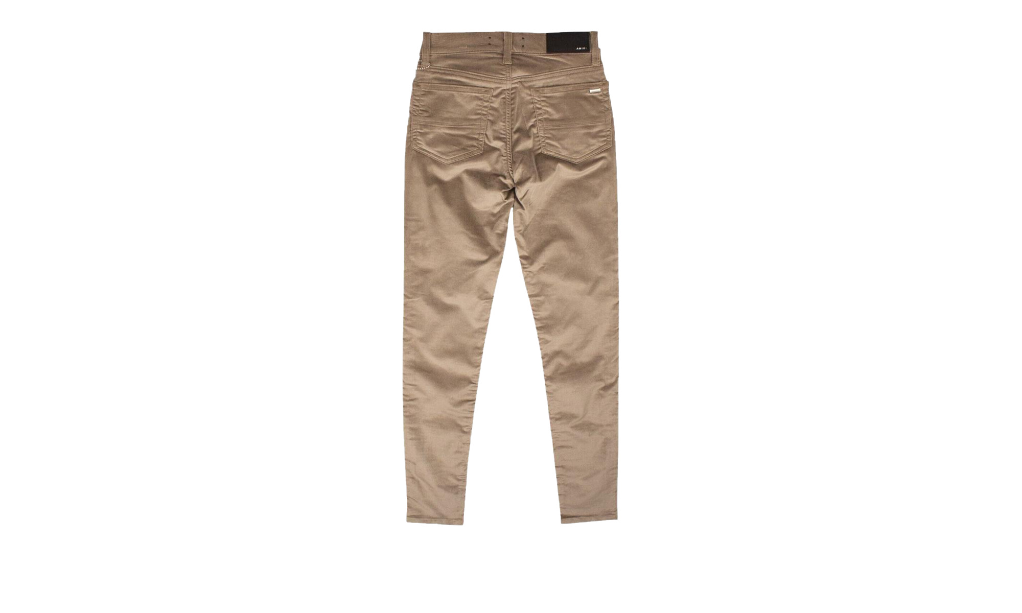 Velour Skinny Back Slack Pants - 2