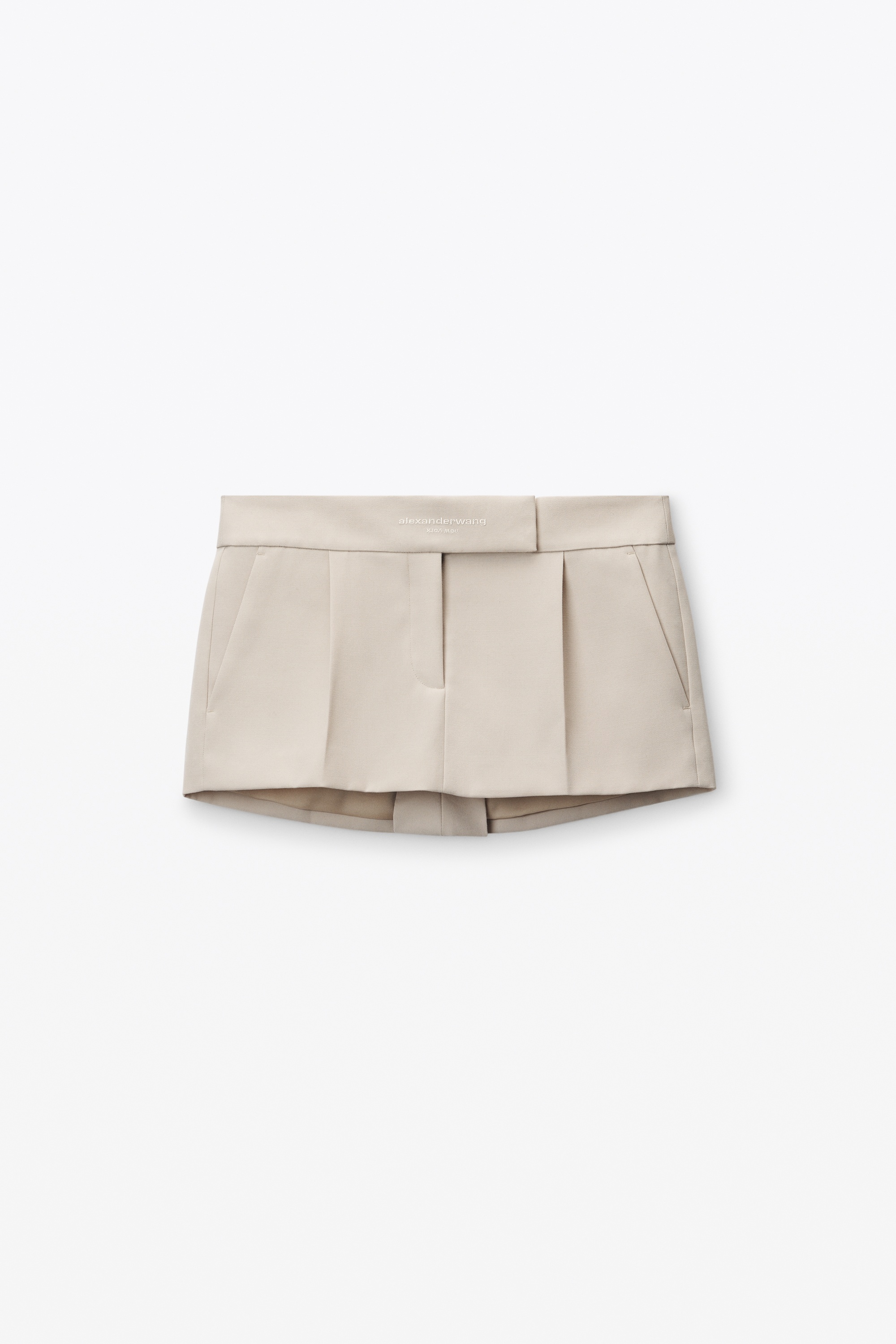 TAILORED MINI SKORT IN WOOL TAILORING - 1