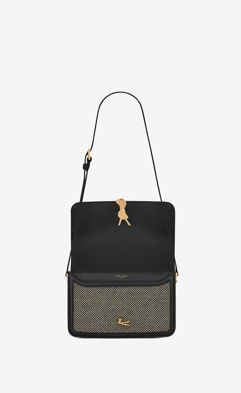 solferino 중간 satchel 에 braided tweed 6