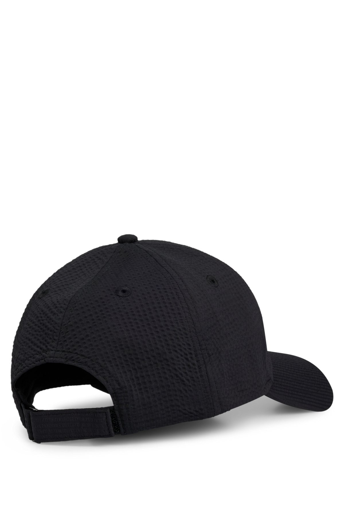 SEERSUCKER CAP WITH LOGO PATCH - 3