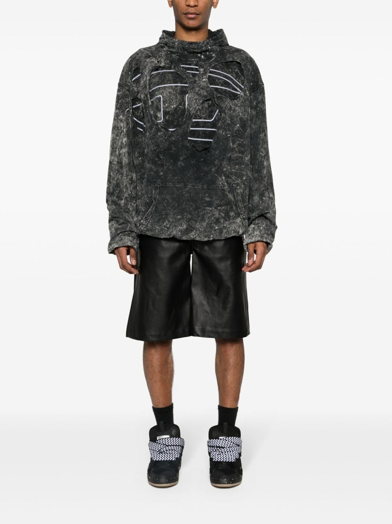 Diesel S-Mar-Peeloval cotton hoodie outlook