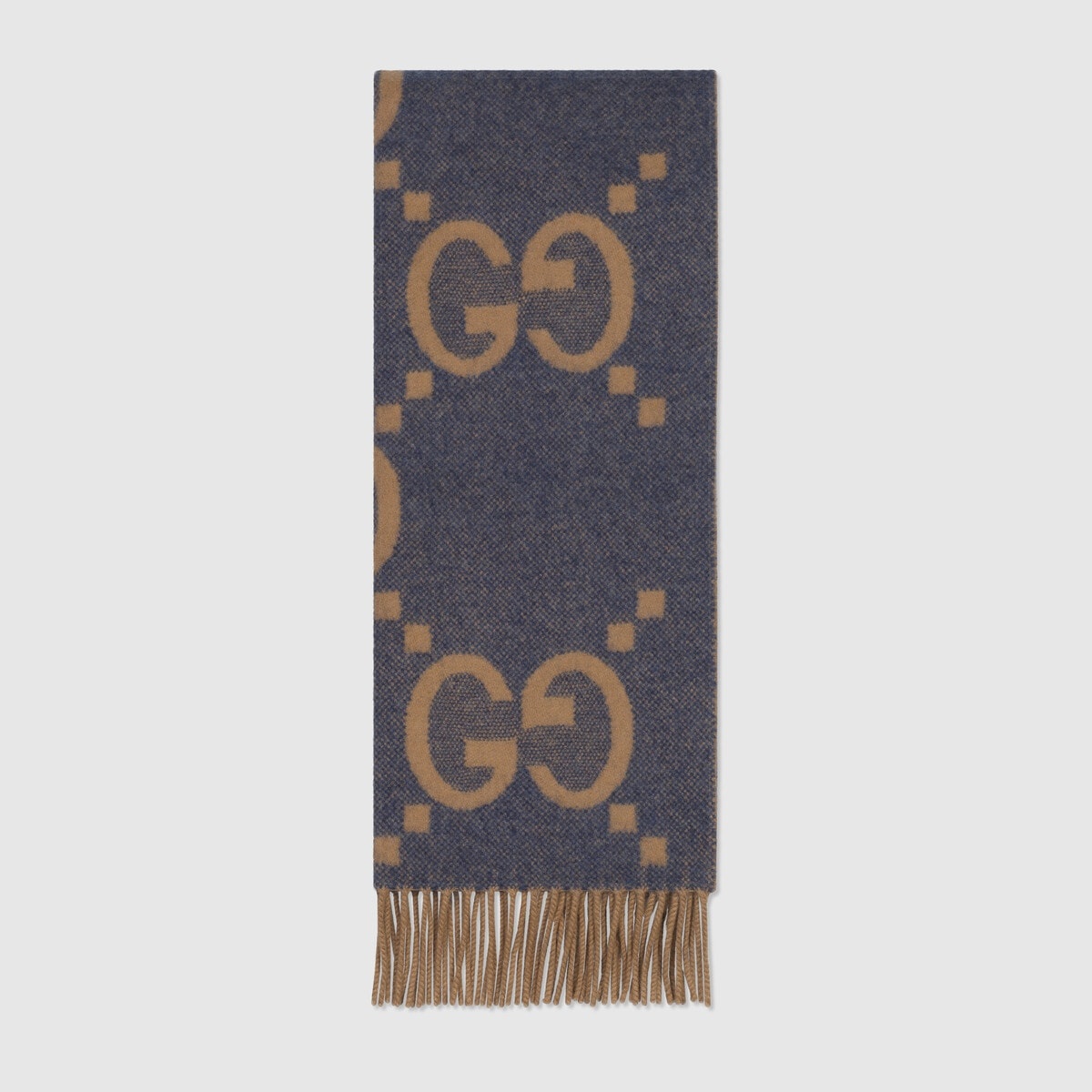 GG cashmere jacquard scarf - 1