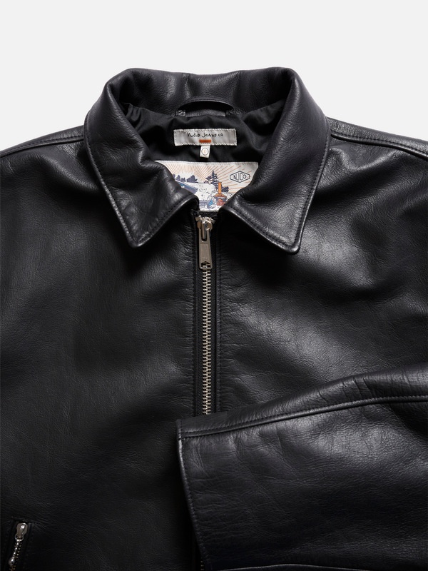 Eddy Rider Leather Jacket Black - 3