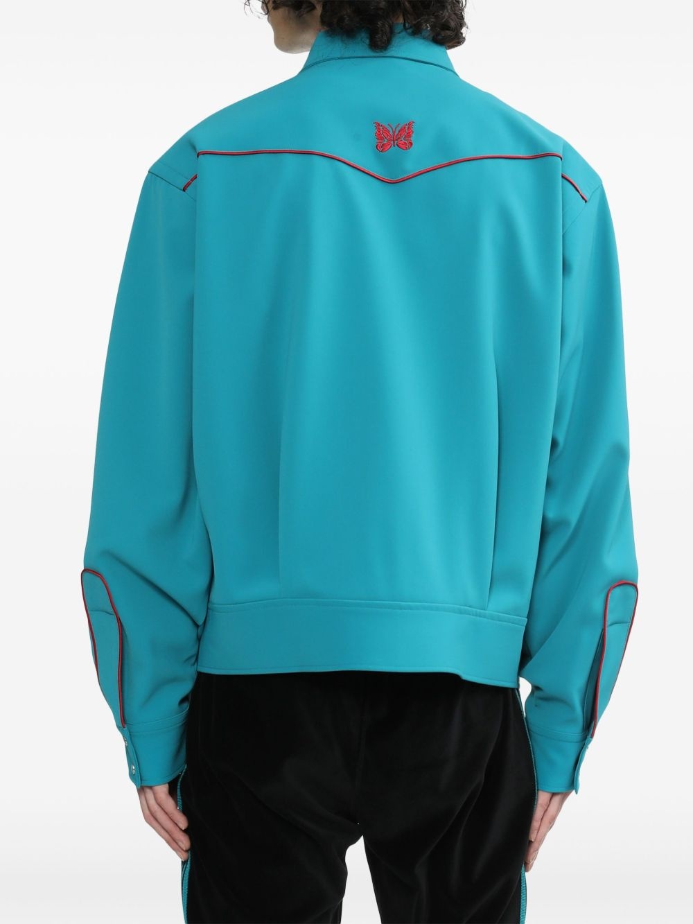 Cowboy butterfly-embroidered jacket - 4