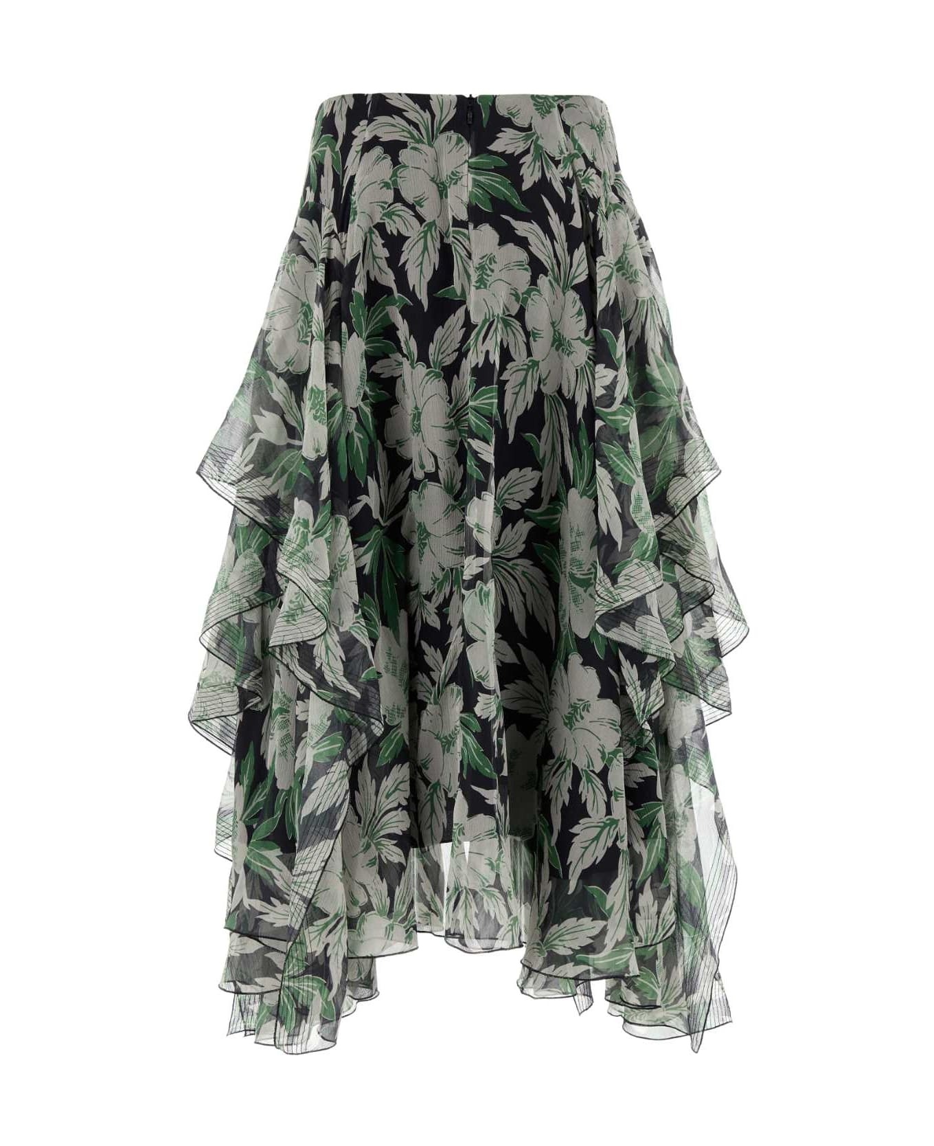 Printed Silk Skirt - 2
