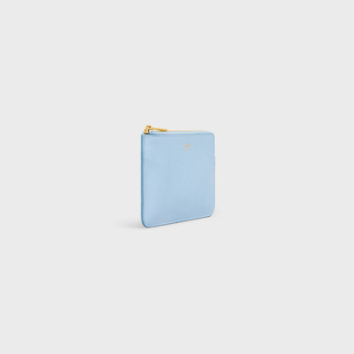 CELINE Coin & card pouch with hook in Grained Calfskin outlook