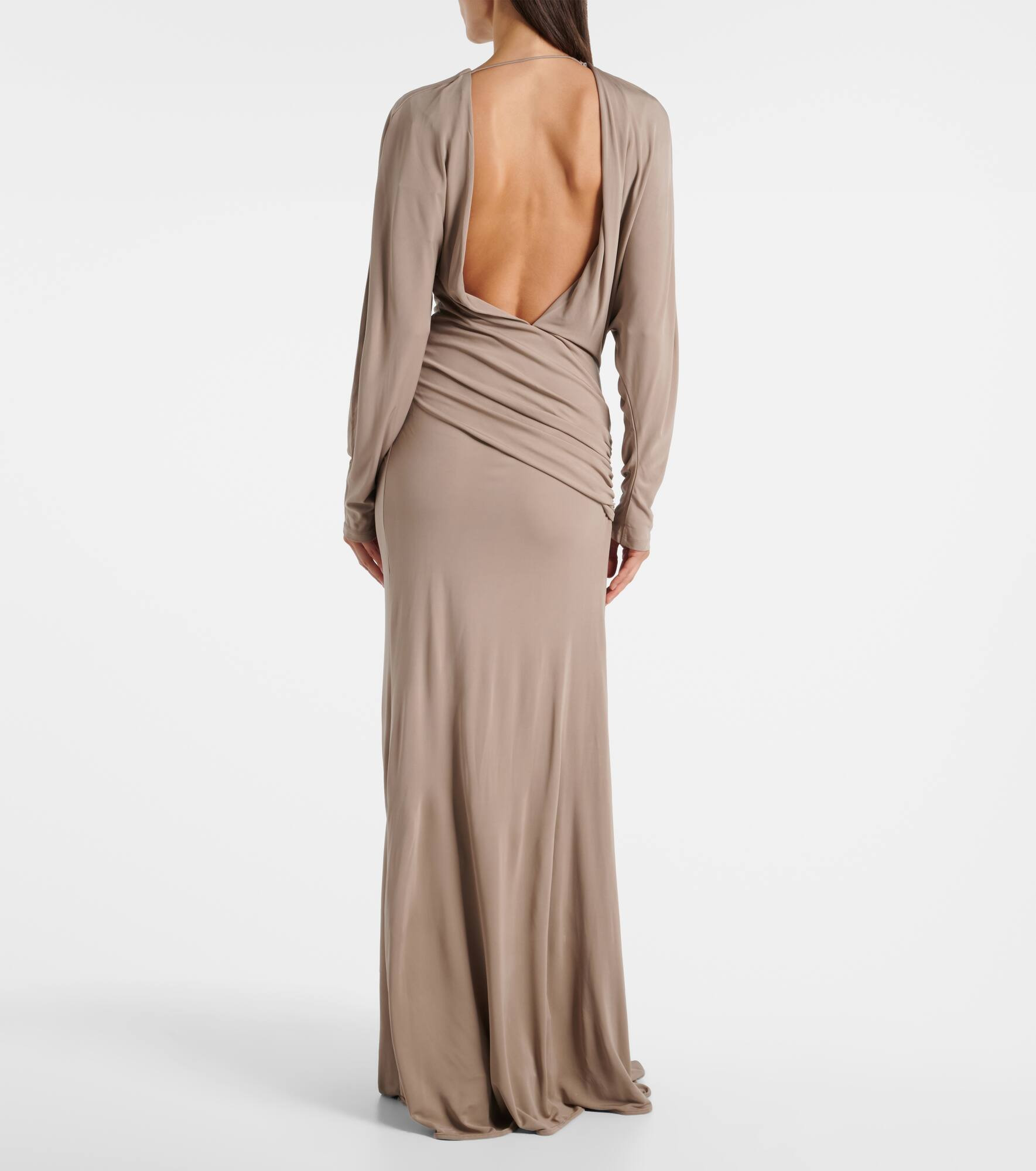 Vala draped jersey maxi dress - 3