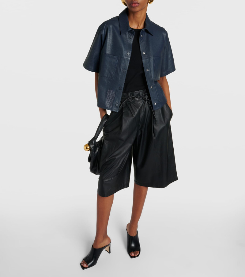 Yves Salomon Oversized leather shirt outlook