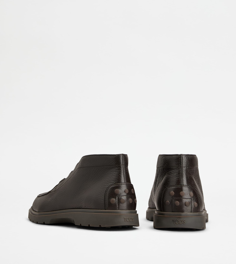 Tod's DESERT BOOTS IN LEATHER - BROWN outlook