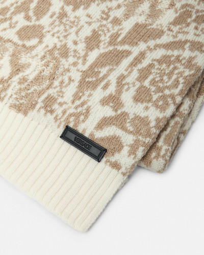 VERSACE Barocco Jacquard Knit Scarf outlook