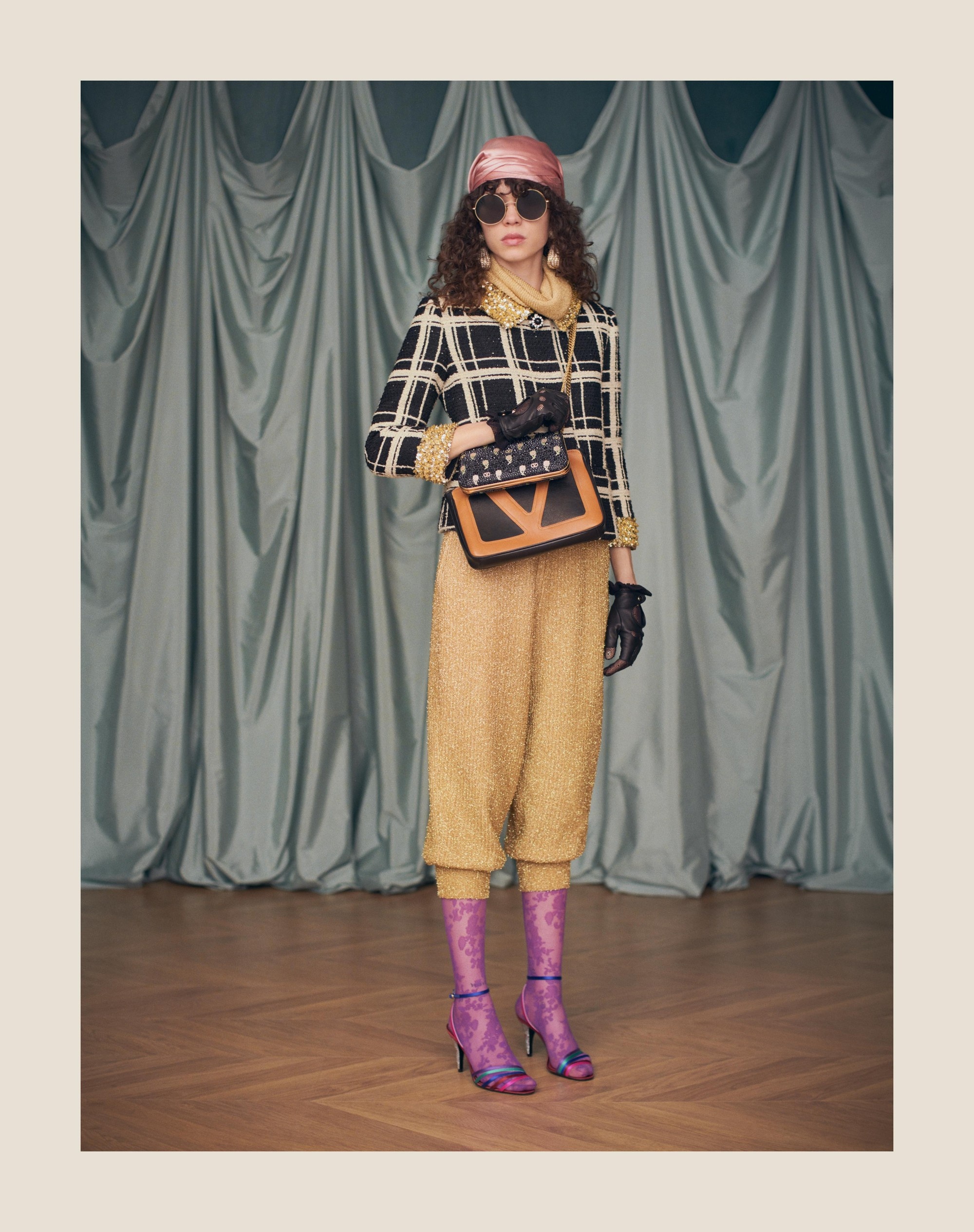 LUREX KNIT PANTS - 10
