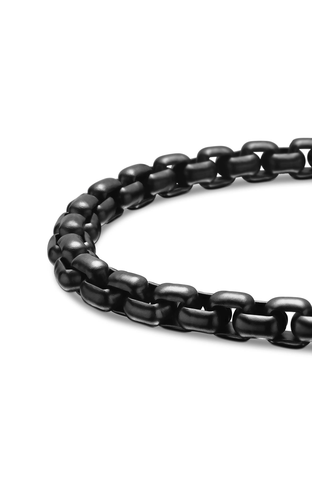 David Yurman Men's Box Chain Bracelet in Darkened Stainless Steel, 5mm at Nordstrom - 4