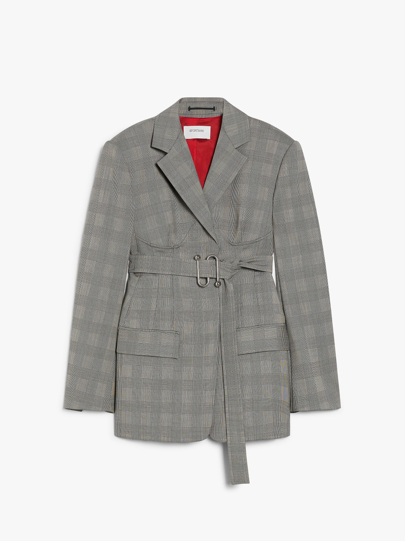 EMY Fitted jacket with belt 1