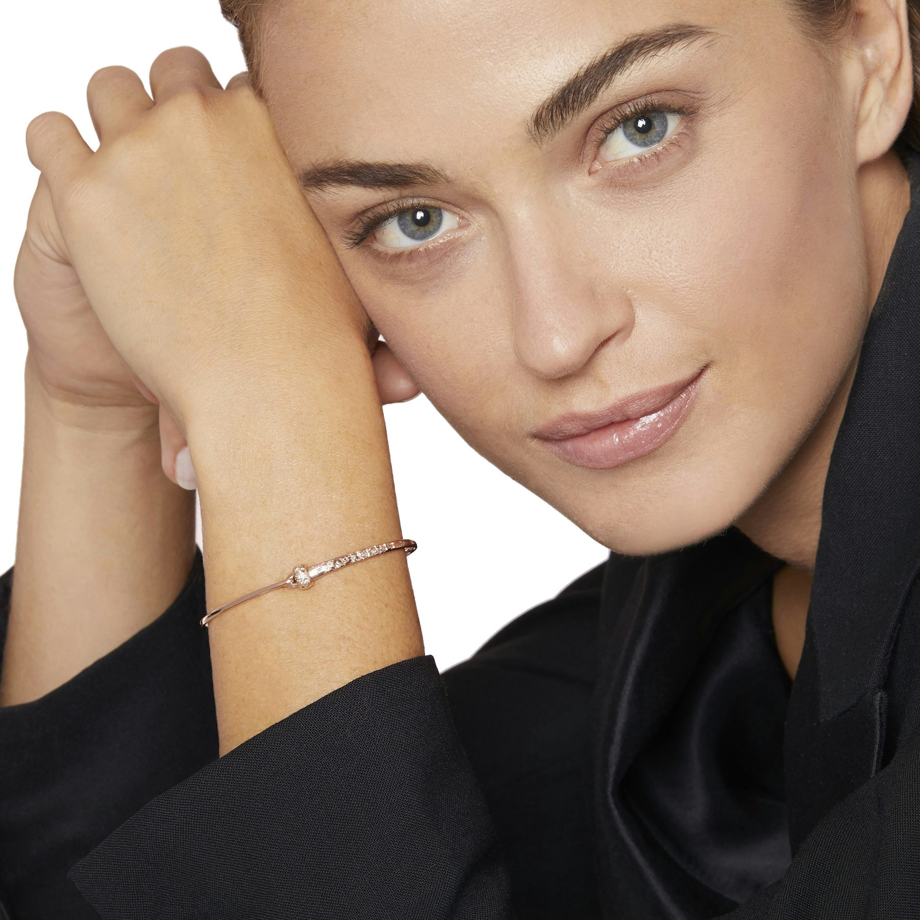 ROSE GOLD & DIAMOND ESSENTIALS BANGLE - 3