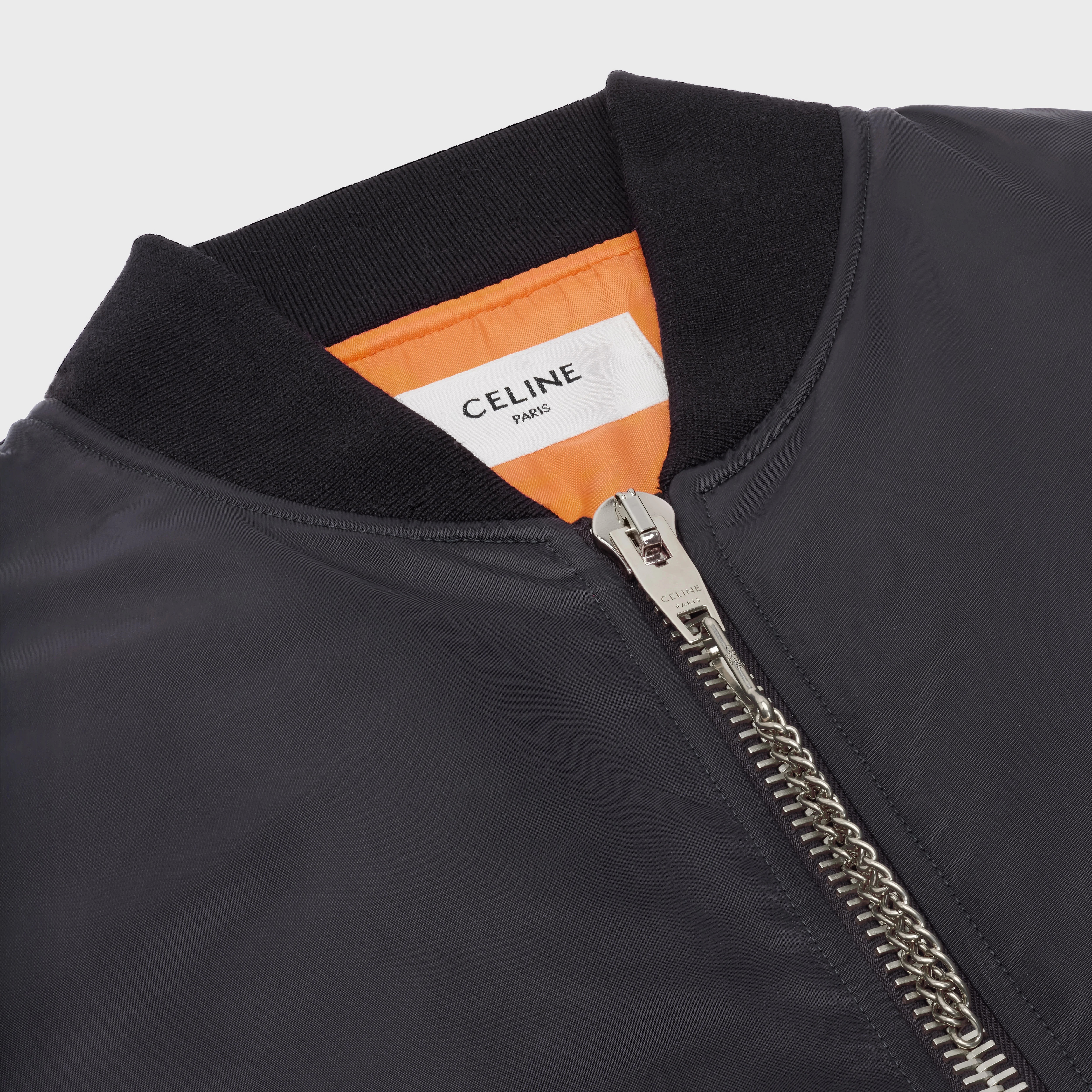 celine bomber jacket in nylon twill - 4