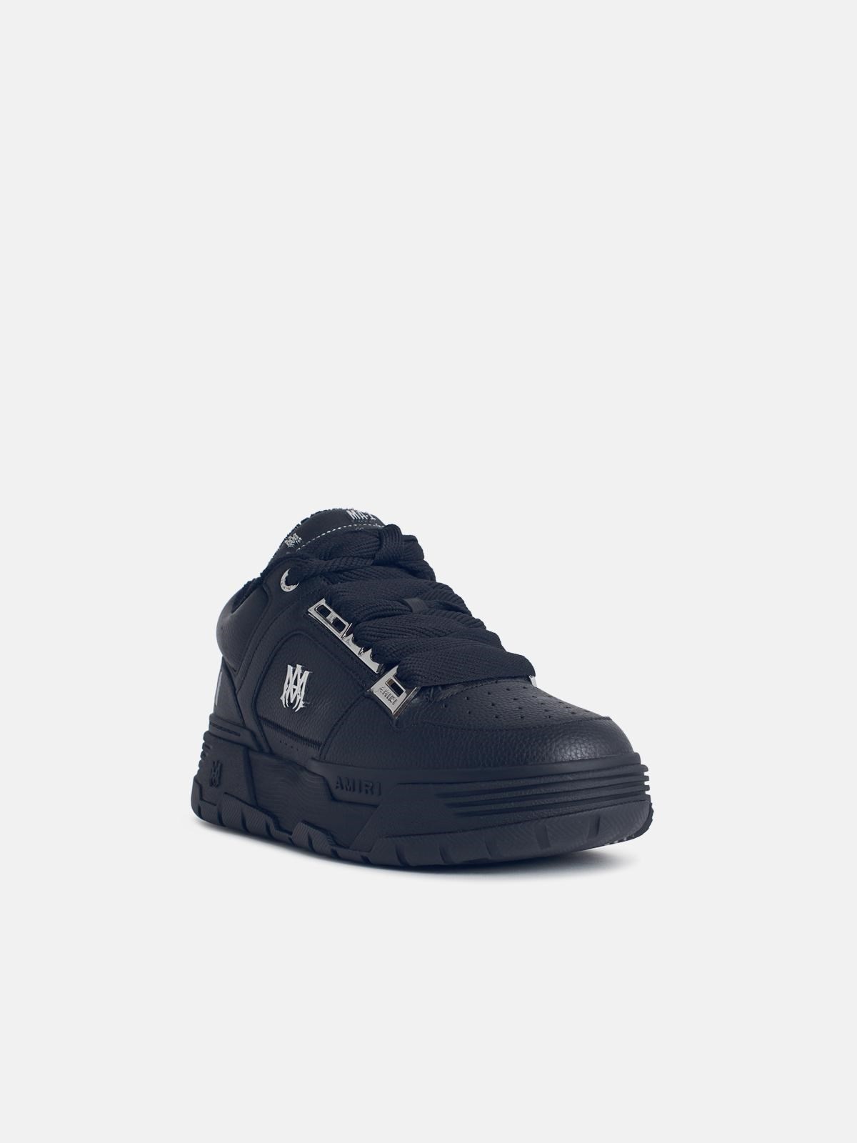 'METALLIC MA-1' BLACK LEATHER SNEAKERS - 2