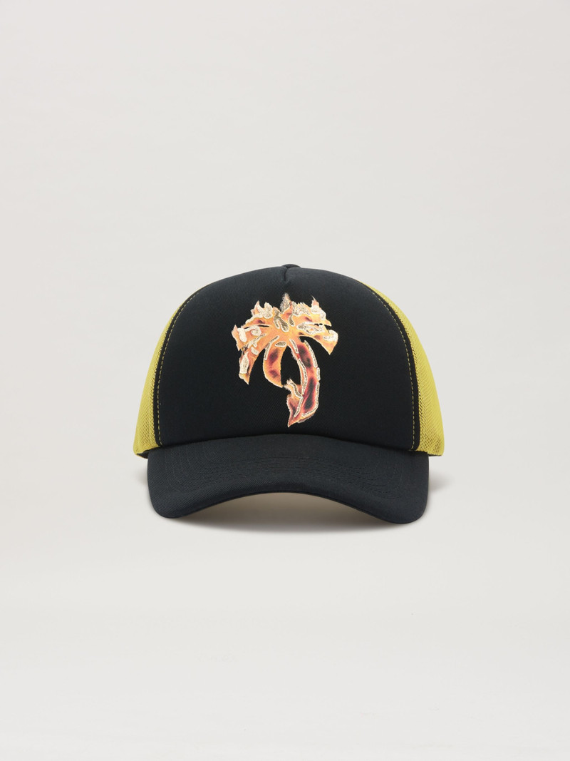 Burining Palm Trucker Cap 1