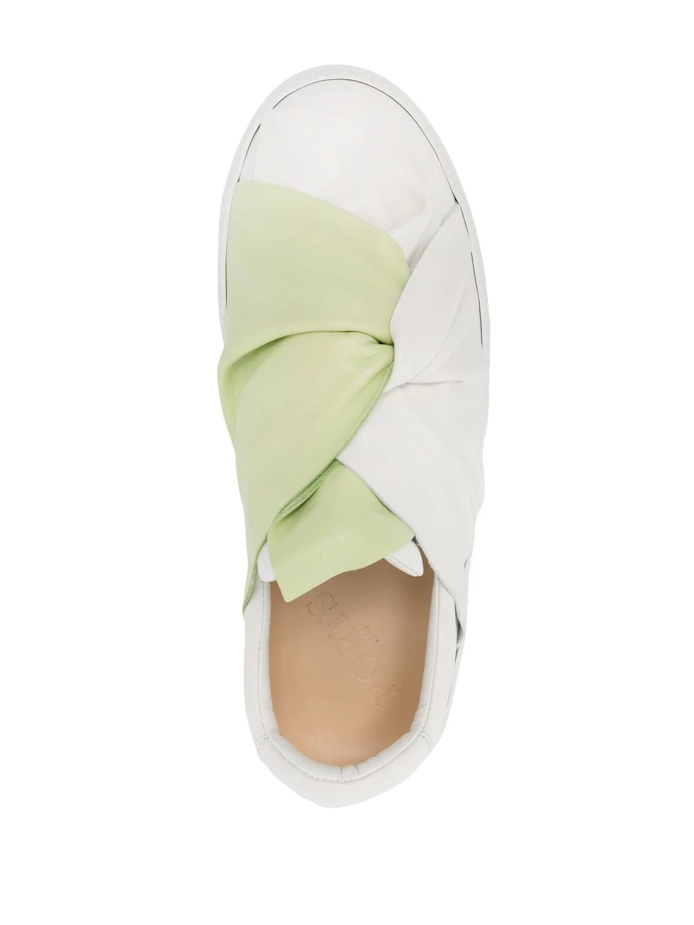 knotted two-tone sneakers - 4