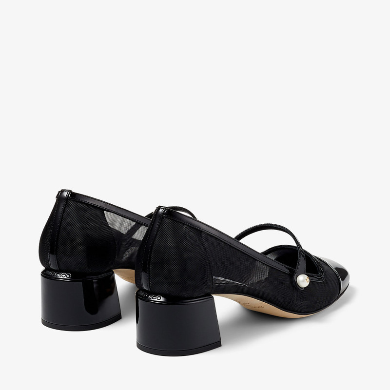JIMMY CHOO Elisa 45
Black Patent and Mesh Pumps outlook