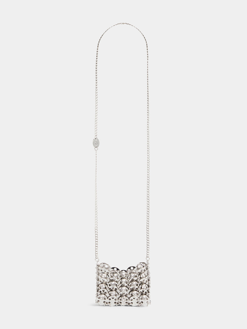 SILVER AND RHINESTONE 1969 MICRO BAG 1